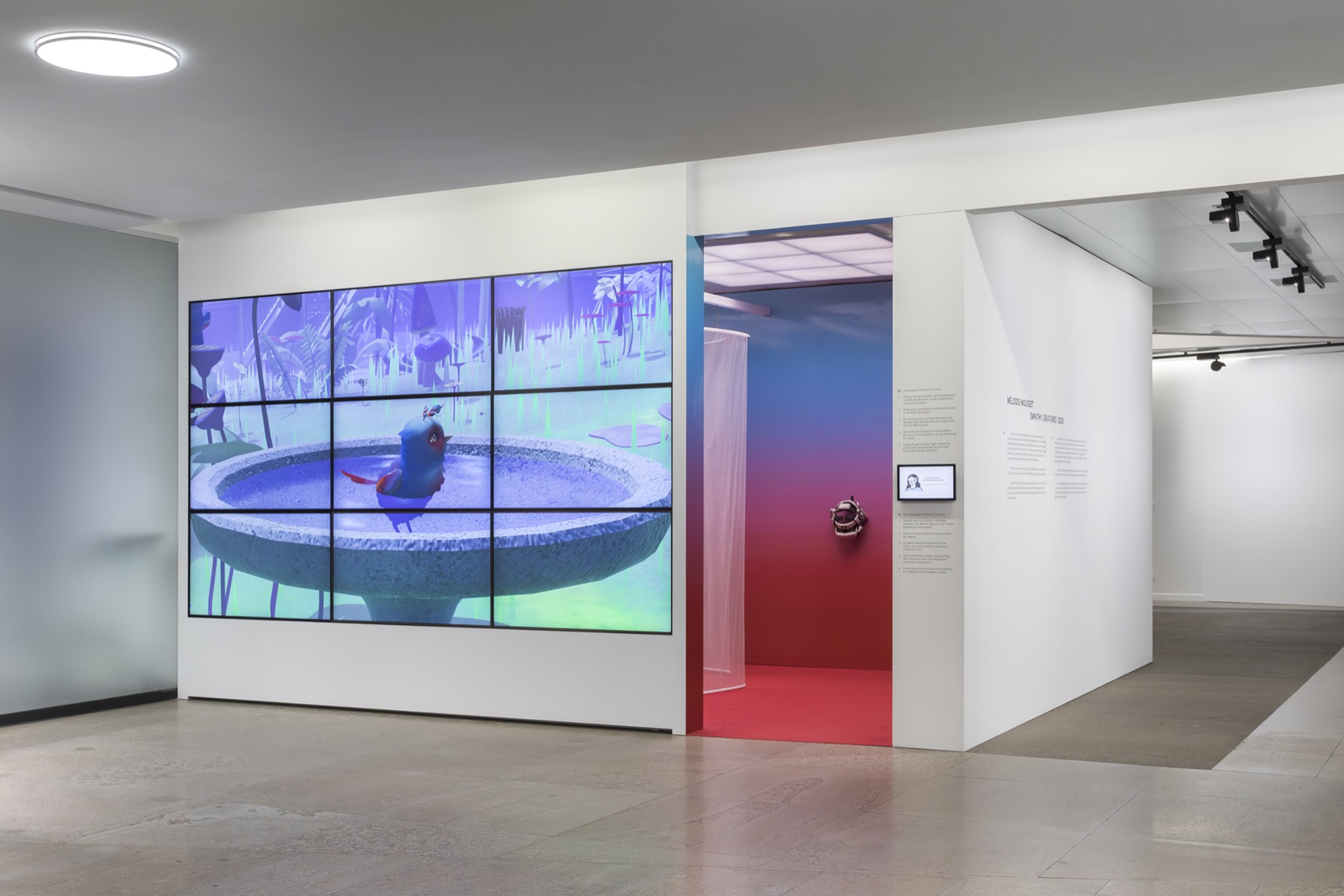 Empathy Creatures installation at La Mobilière headquarters in Bern