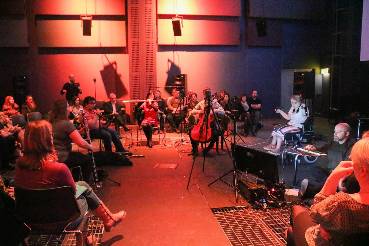 Embrace at the Sonic Arts Research Centre in 2018